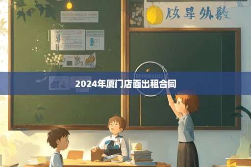 2024年厦门店面出租合同