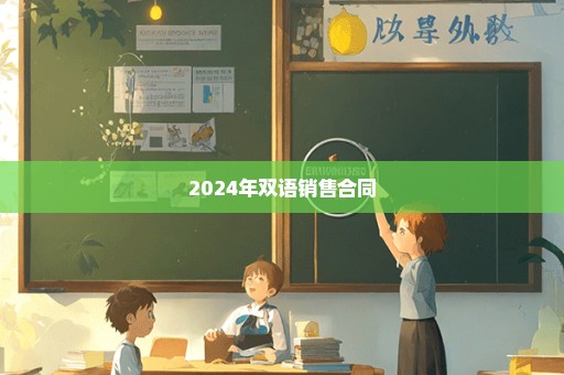 2024年双语销售合同