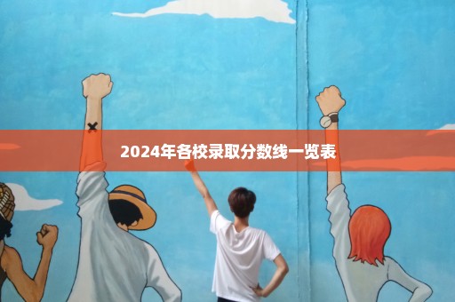 2024年各校录取分数线一览表