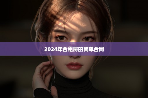 2024年合租房的简单合同