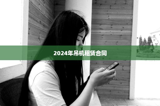 2024年吊机租赁合同