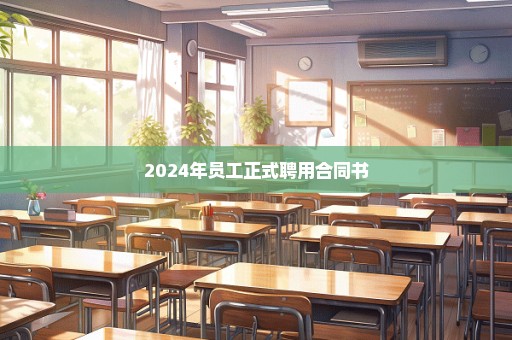 2024年员工正式聘用合同书