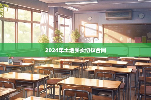 2024年土地买卖协议合同