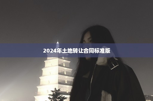 2024年土地转让合同标准版