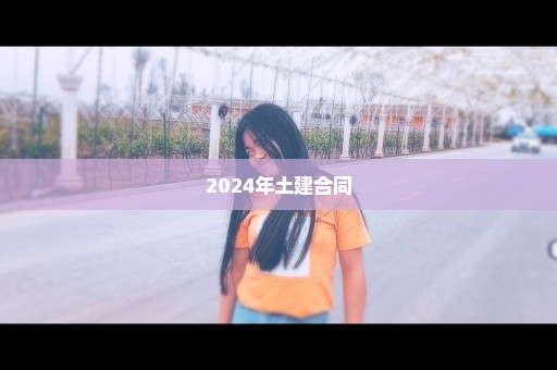 2024年土建合同