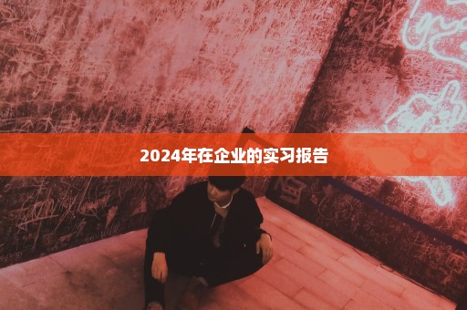 2024年在企业的实习报告