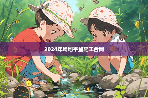 2024年场地平整施工合同