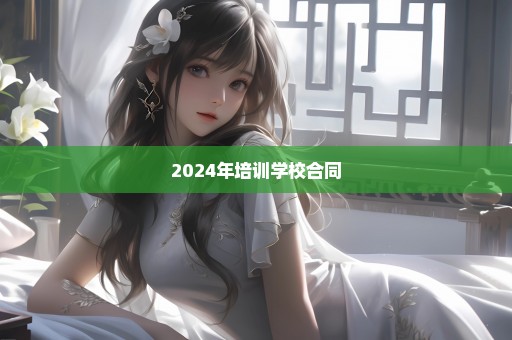 2024年培训学校合同