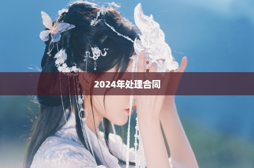 2024年处理合同