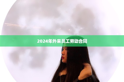 2024年外来员工劳动合同