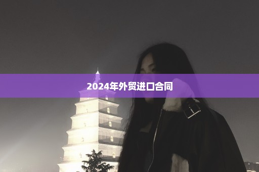 2024年外贸进口合同