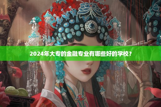 2024年大专的金融专业有哪些好的学校？