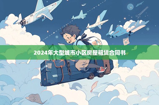 2024年大型城市小区房屋租赁合同书