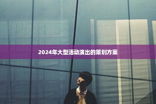 2024年大型活动演出的策划方案