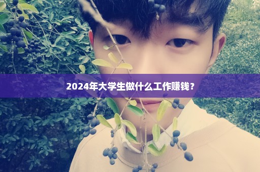 2024年大学生做什么工作赚钱？