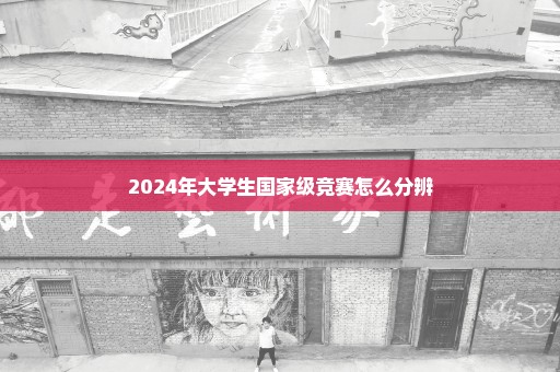 2024年大学生国家级竞赛怎么分辨