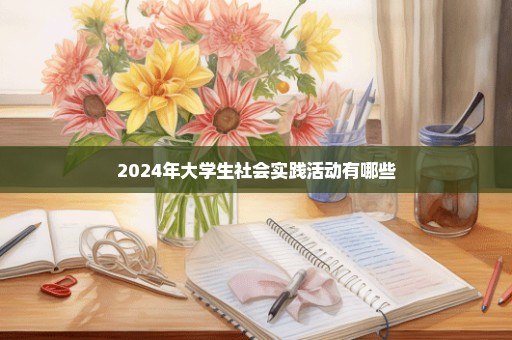 2024年大学生社会实践活动有哪些