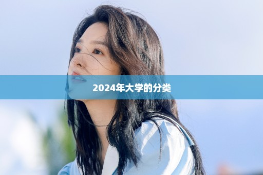 2024年大学的分类