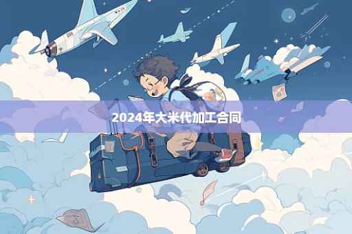 2024年大米代加工合同