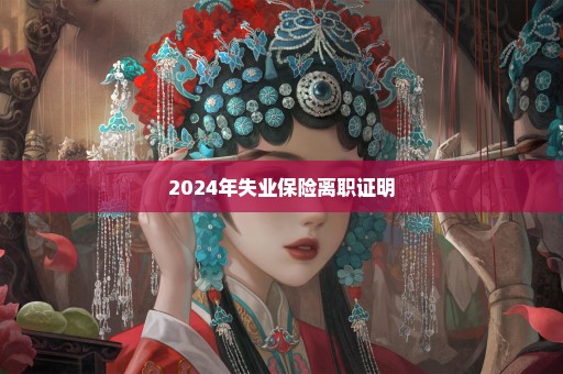 2024年失业保险离职证明