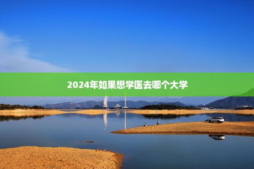 2024年如果想学医去哪个大学