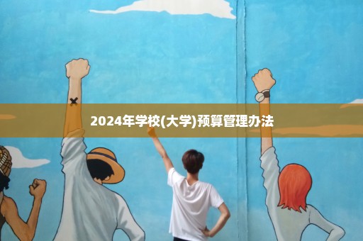 2024年学校(大学)预算管理办法