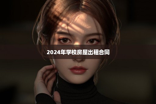 2024年学校房屋出租合同