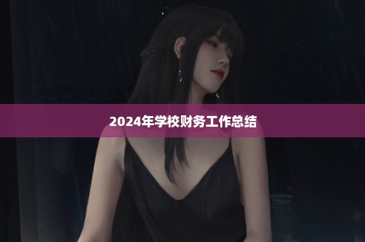 2024年学校财务工作总结