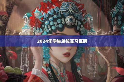 2024年学生单位实习证明