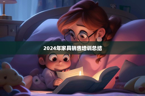 2024年家具销售培训总结