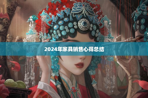 2024年家具销售心得总结