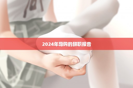 2024年导购的辞职报告