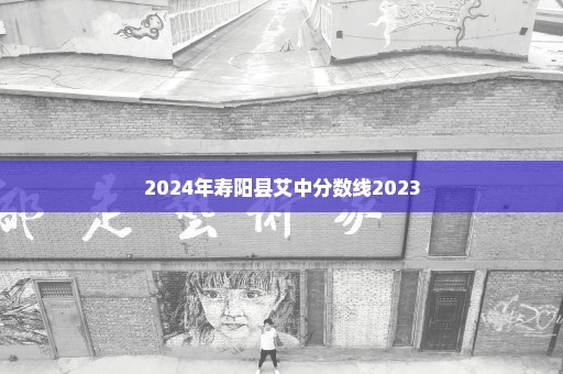 2024年寿阳县艾中分数线2023