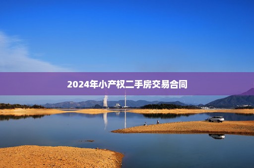 2024年小产权二手房交易合同