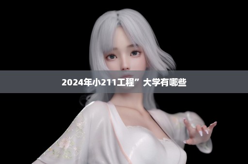 2024年小211工程”大学有哪些