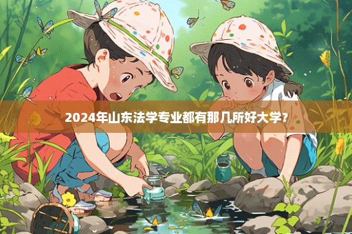 2024年山东法学专业都有那几所好大学？