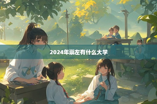 2024年崇左有什么大学