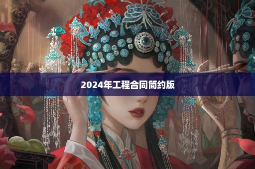 2024年工程合同简约版