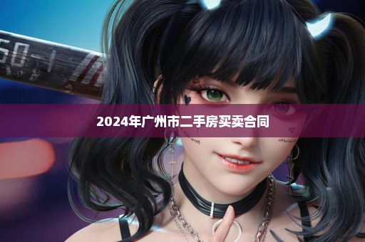 2024年广州市二手房买卖合同