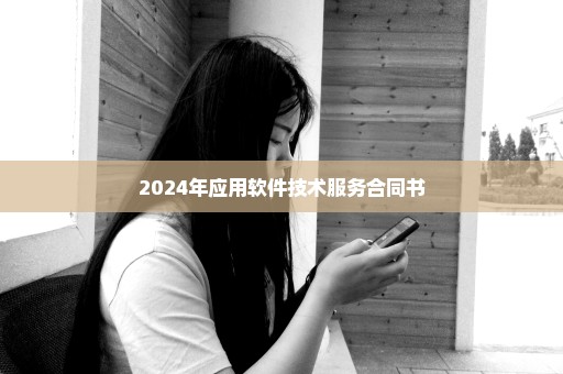 2024年应用软件技术服务合同书