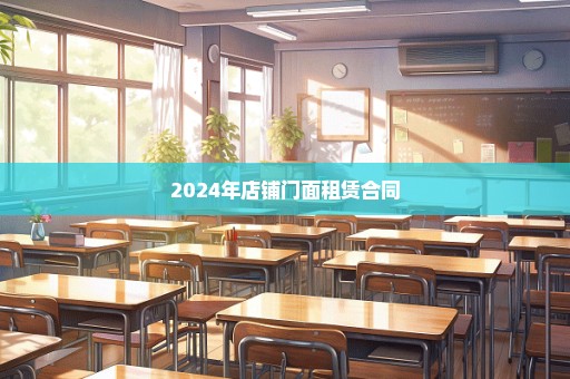 2024年店铺门面租赁合同