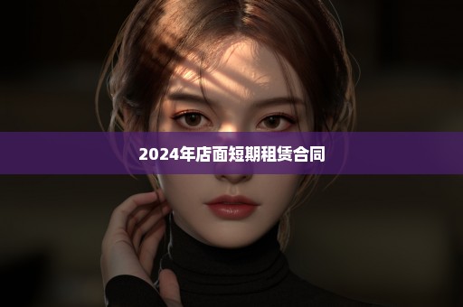 2024年店面短期租赁合同