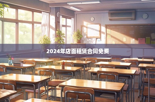 2024年店面租赁合同免费