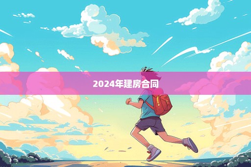 2024年建房合同