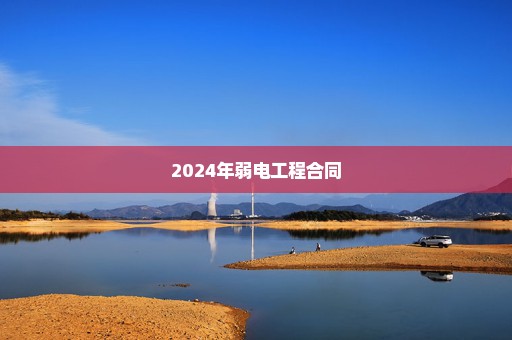 2024年弱电工程合同