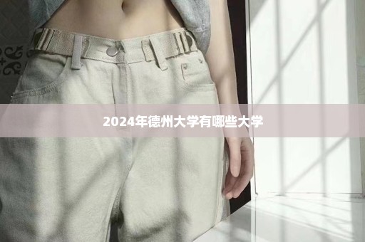 2024年德州大学有哪些大学