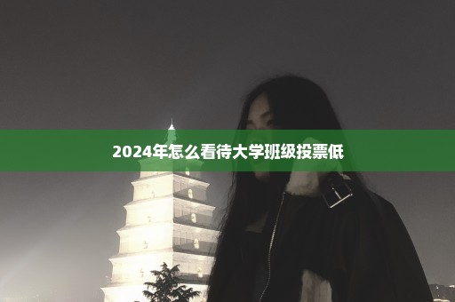 2024年怎么看待大学班级投票低