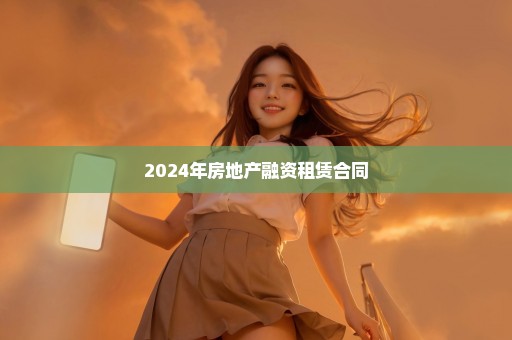 2024年房地产融资租赁合同