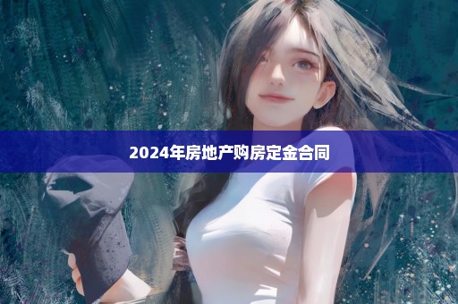 2024年房地产购房定金合同