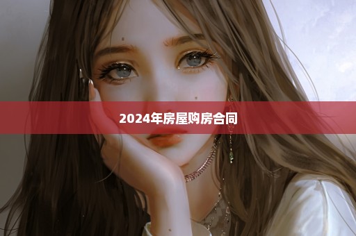 2024年房屋购房合同